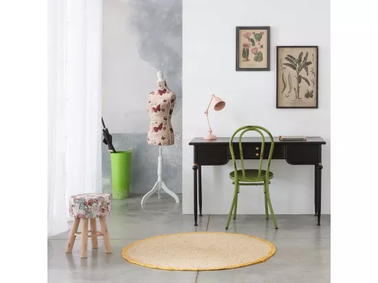 Cadre en bois et tissu