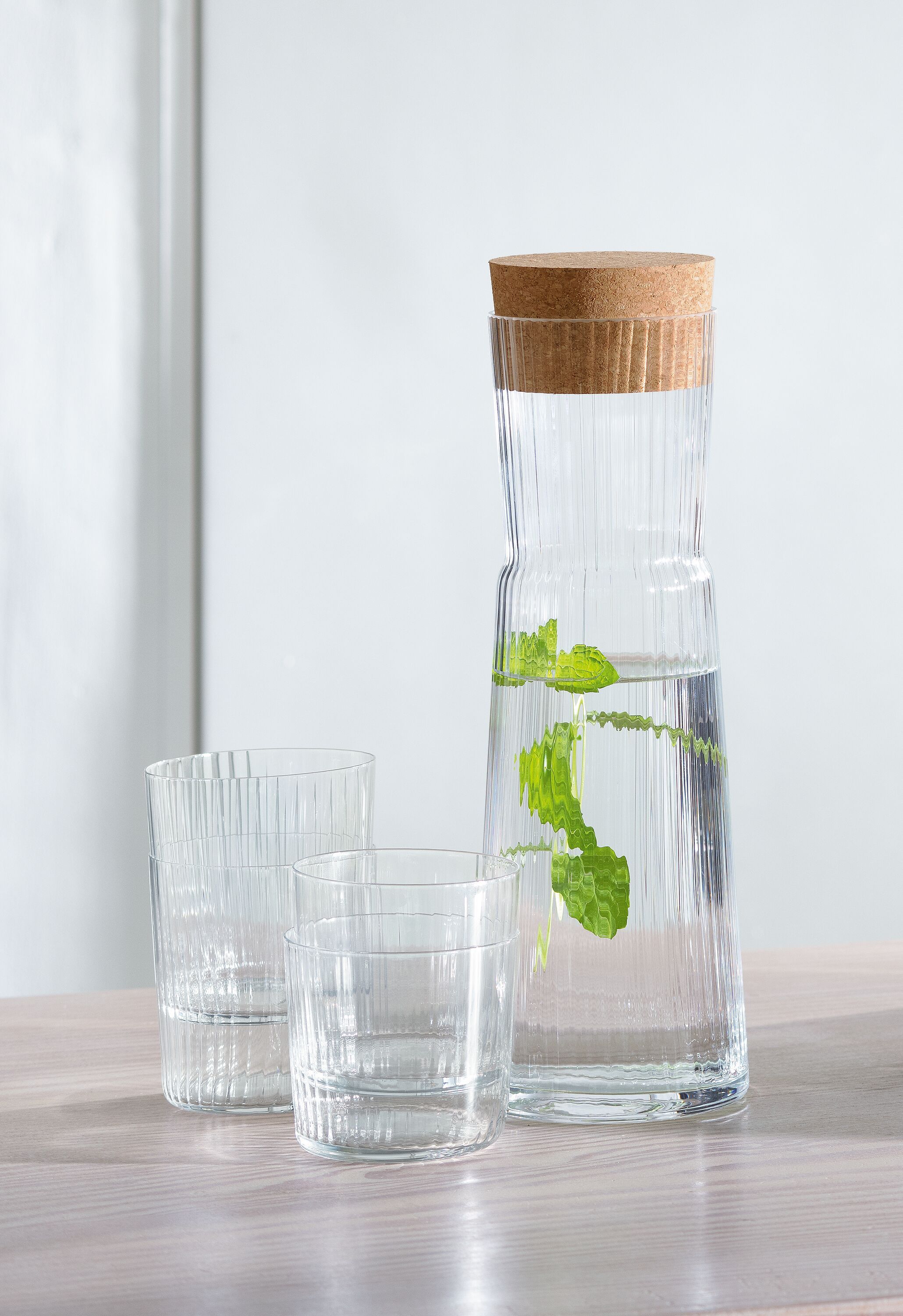 LSA GIO LINE Wasserglas-Set - Transparent / H: 6.0 cm