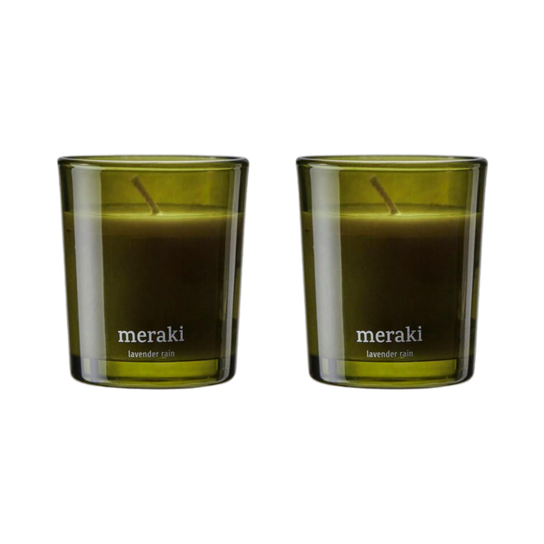 Meraki  Duftlys, Lavender rain - 2 x 60g