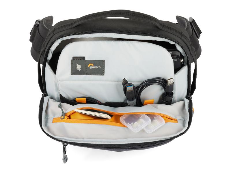 Lowepro Kamera-Tasche Trekker Lite SLX 120 Grau Fototasche für unterwegs aus recycelten Materialien