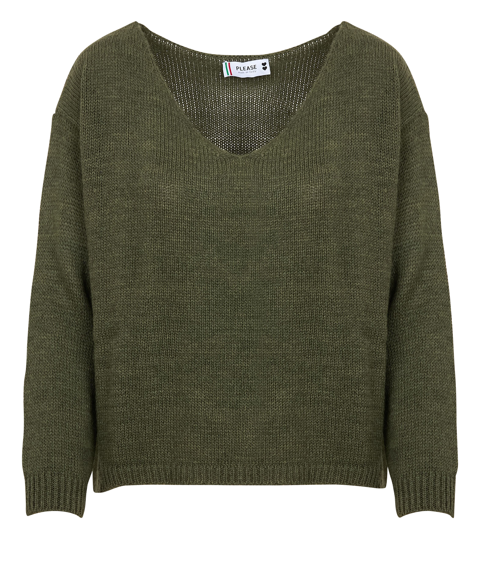 Pull col bateau| Kaki