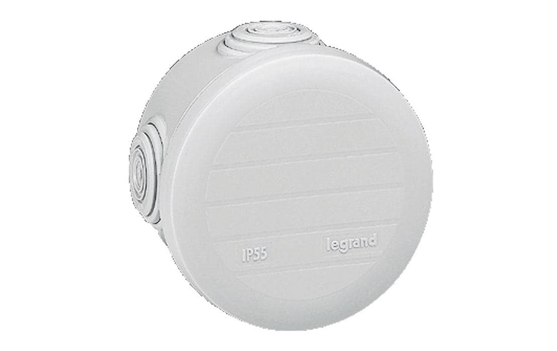 Abzweigdose Plexo AP, nass IP55, Grau Rund 60 x 40 mmAufputz Nass-Abzweigdose IP55