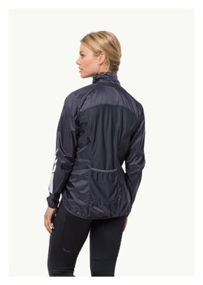 Veste Coupe-Vent Jack Wolfskin Morobbia Wind Gris Femme