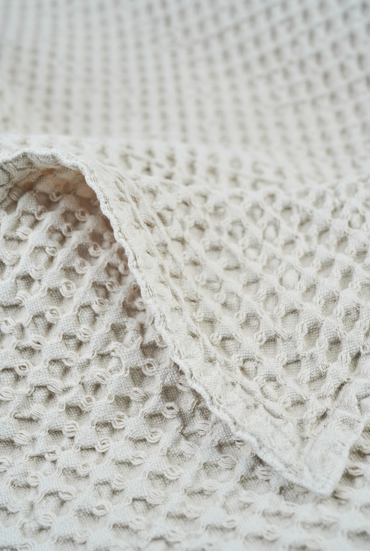 Sengeteppe beige - 240x240 cm