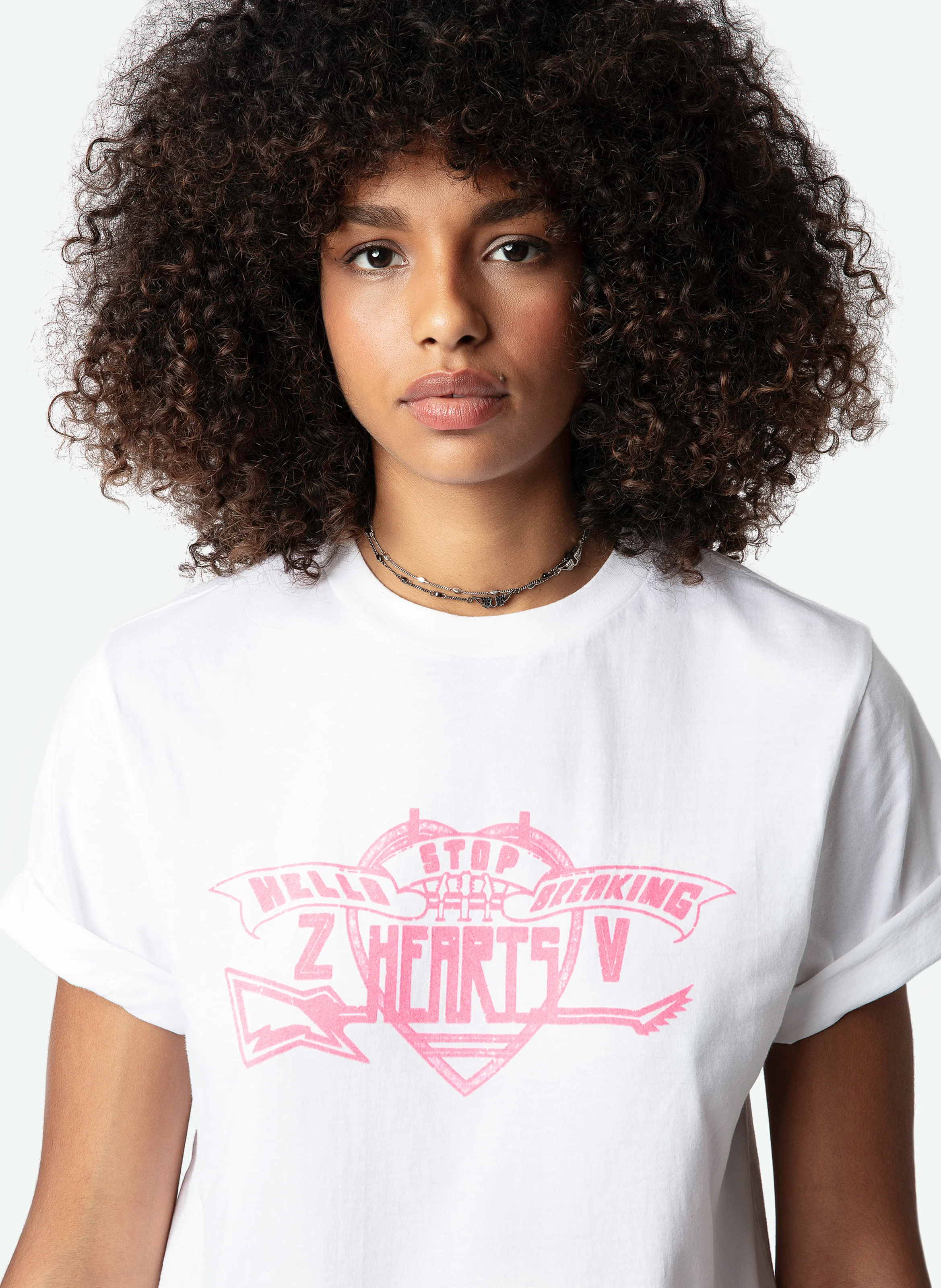 EDWIN - Tee-shirt col rond en coton bio | Blanc