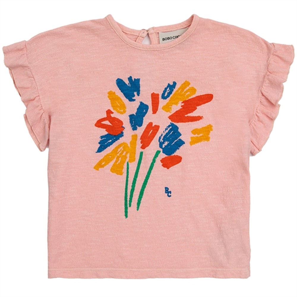 Køb Bobo Choses Baby Fireworks Ruffle T-Shirt Pink