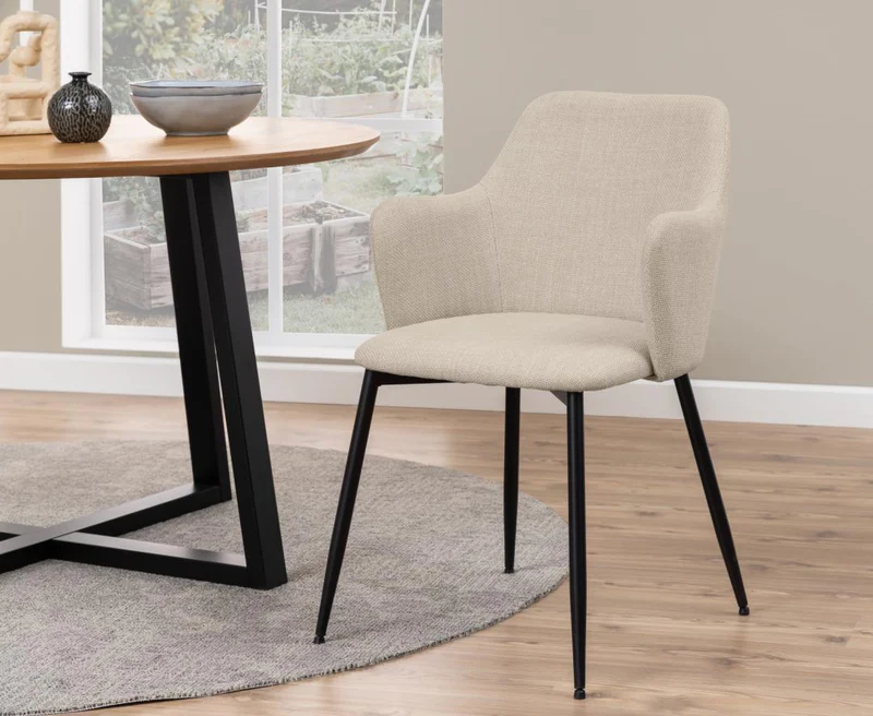 Eetkamerstoel Ringe beige - set van 2