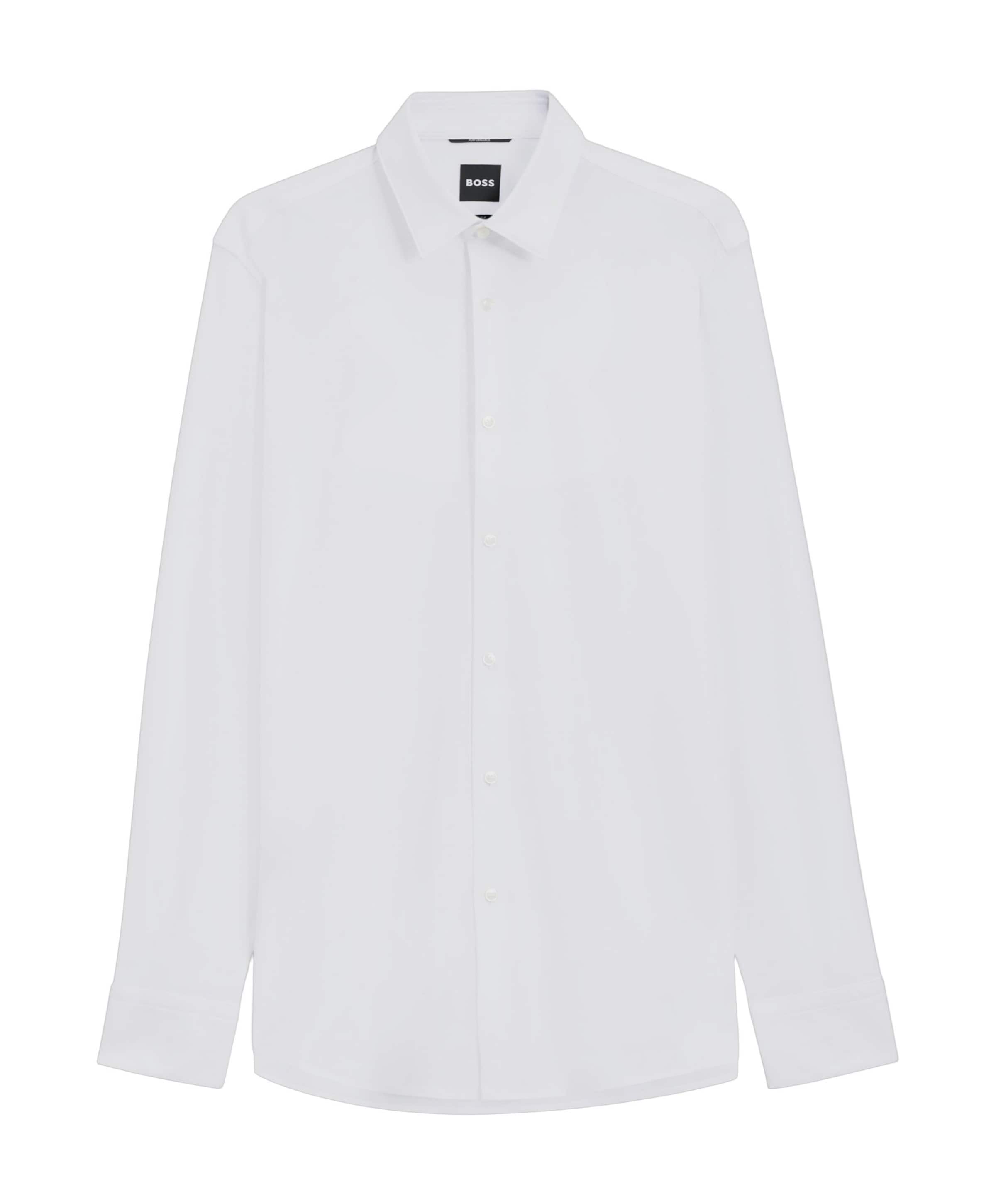 Boss Menswear Heren overhemd lange mouw wit