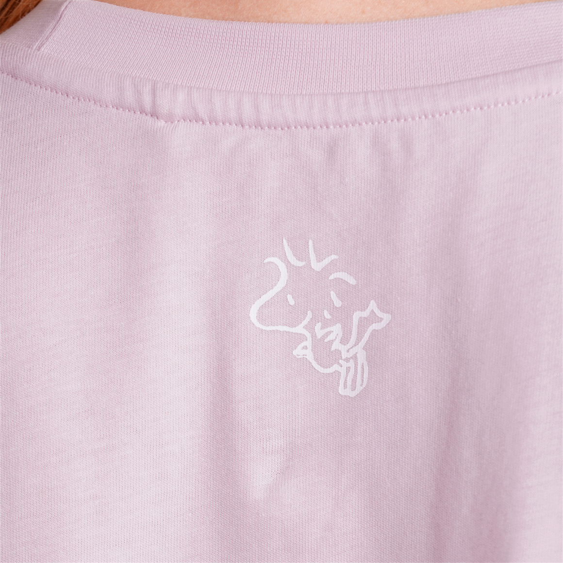 Peanuts T-Shirt mit Brust- Print helllila