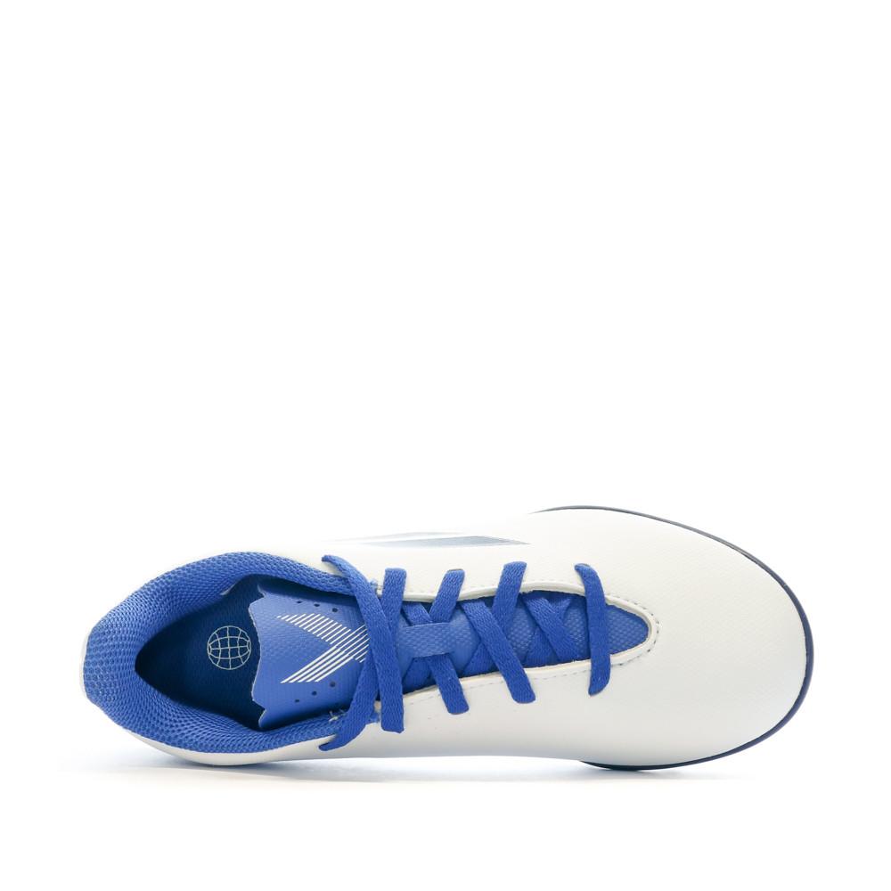 Adidas Chaussures de futsal Blanc/Bleu Enfant Adidas X Speedflow.4