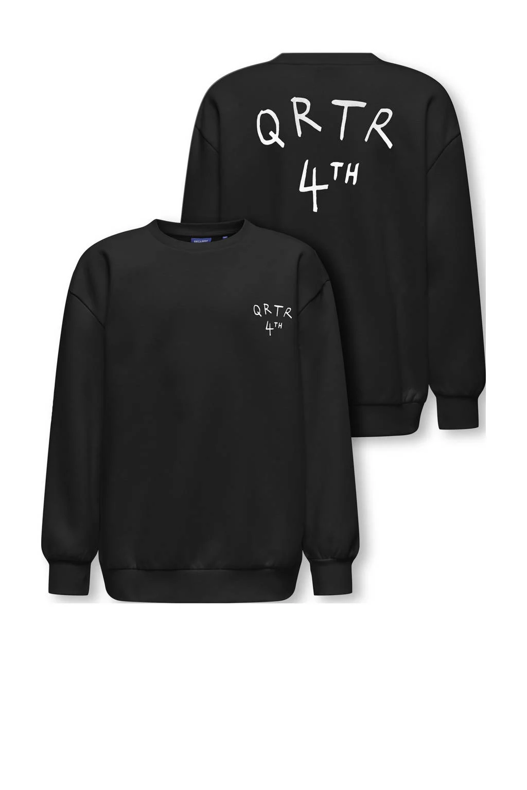 ONLY & SONS JUNIOR sweater zwart