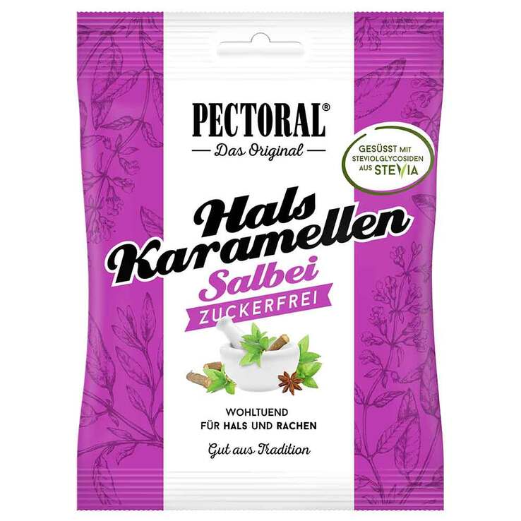 Pectoral Salbei Bonbons zuck, 60 g
