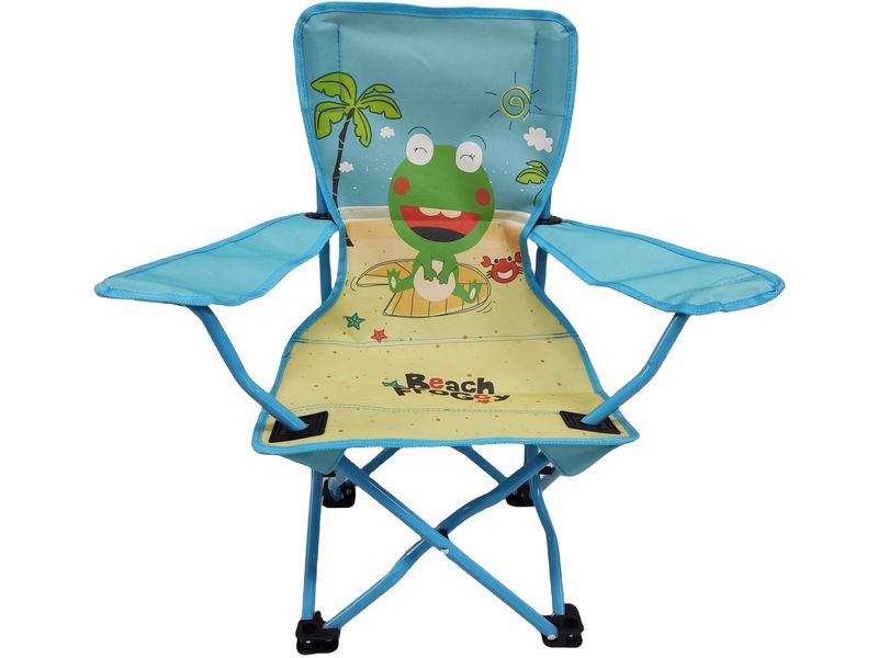 KOOR Campingstuhl Strandfrosch Kinderstuhl mit Tiermotiv