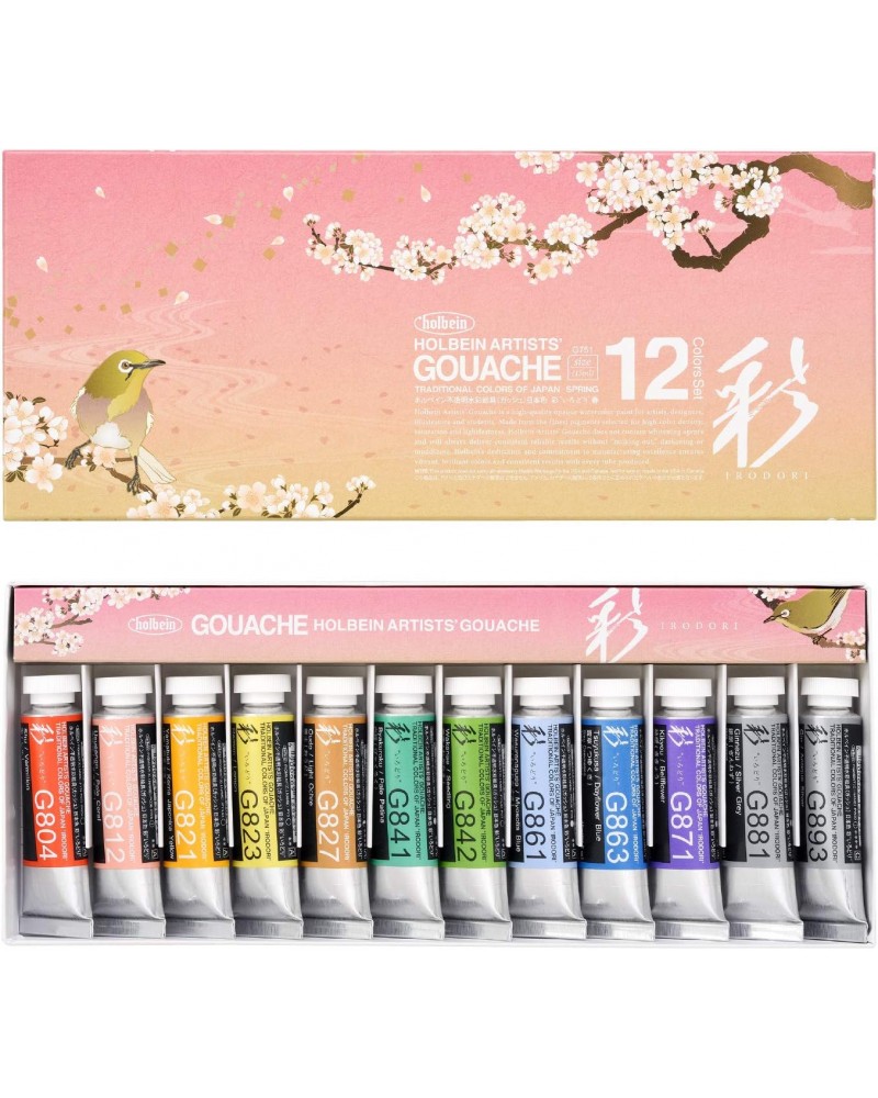 Gouache Artists Holbein - 12 couleurs printemps