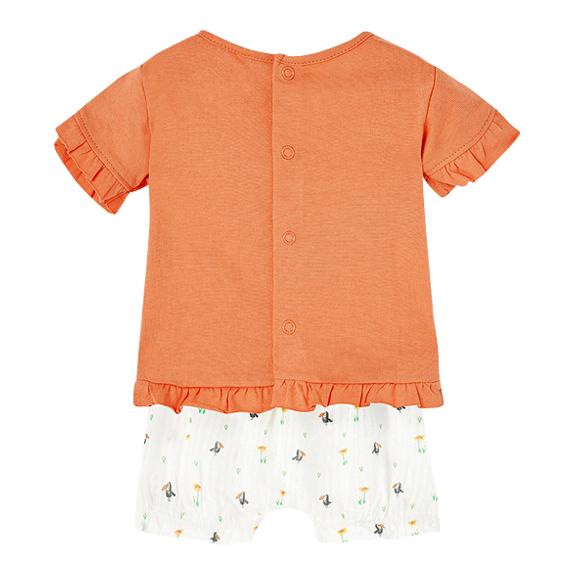 BOBOLI 2-tlg. Set T-Shirt und Musselin-Shorts Tukan