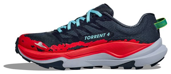 Chaussures Trail Hoka Torrent 4 Bleu/Rouge Homme