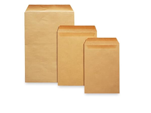 BONG Konvolutter 4p - Konvolutt - 95 x 145 mm - firkantet - åpen ende - gul - pakke av 500