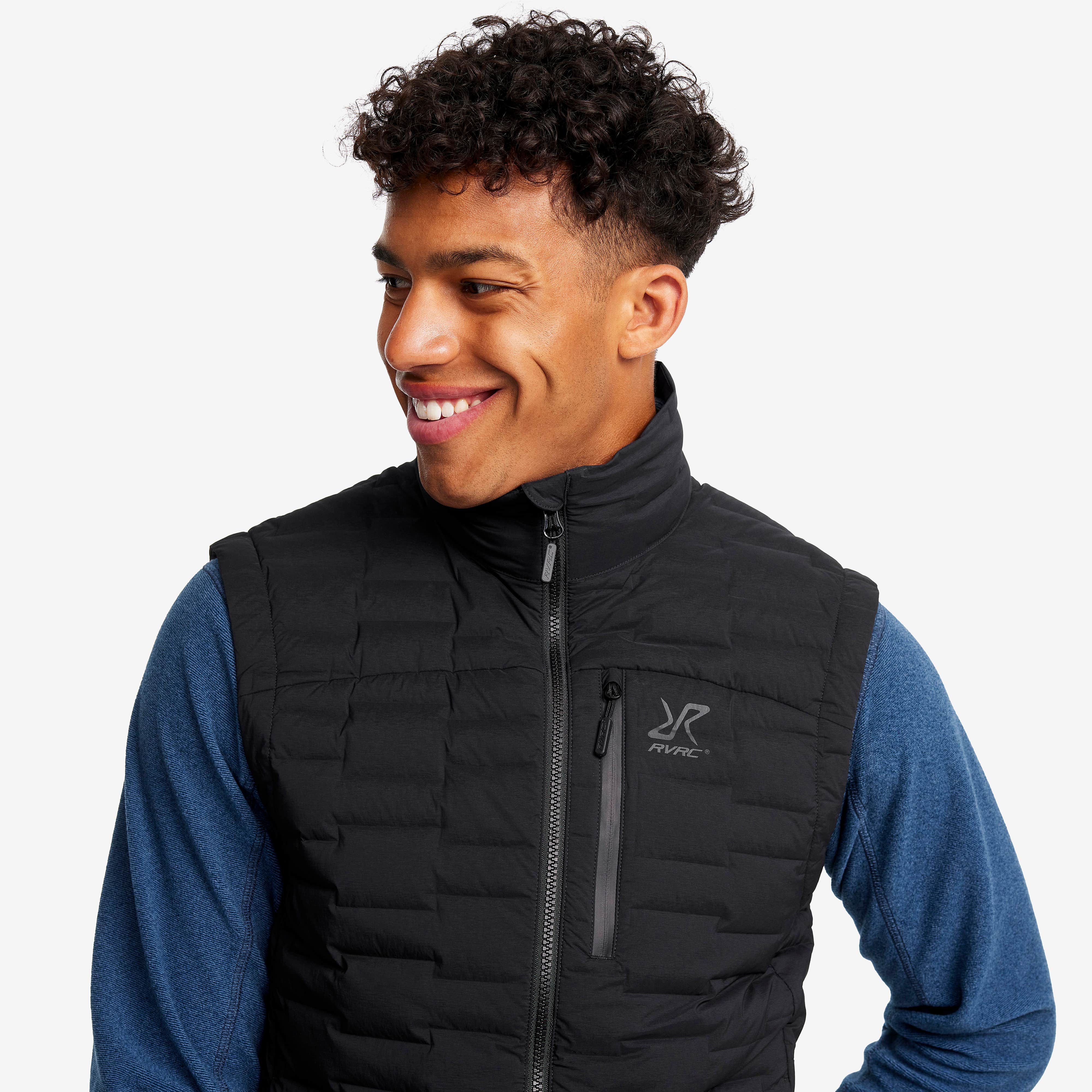 Flex Stretch Down Vest Herre Black