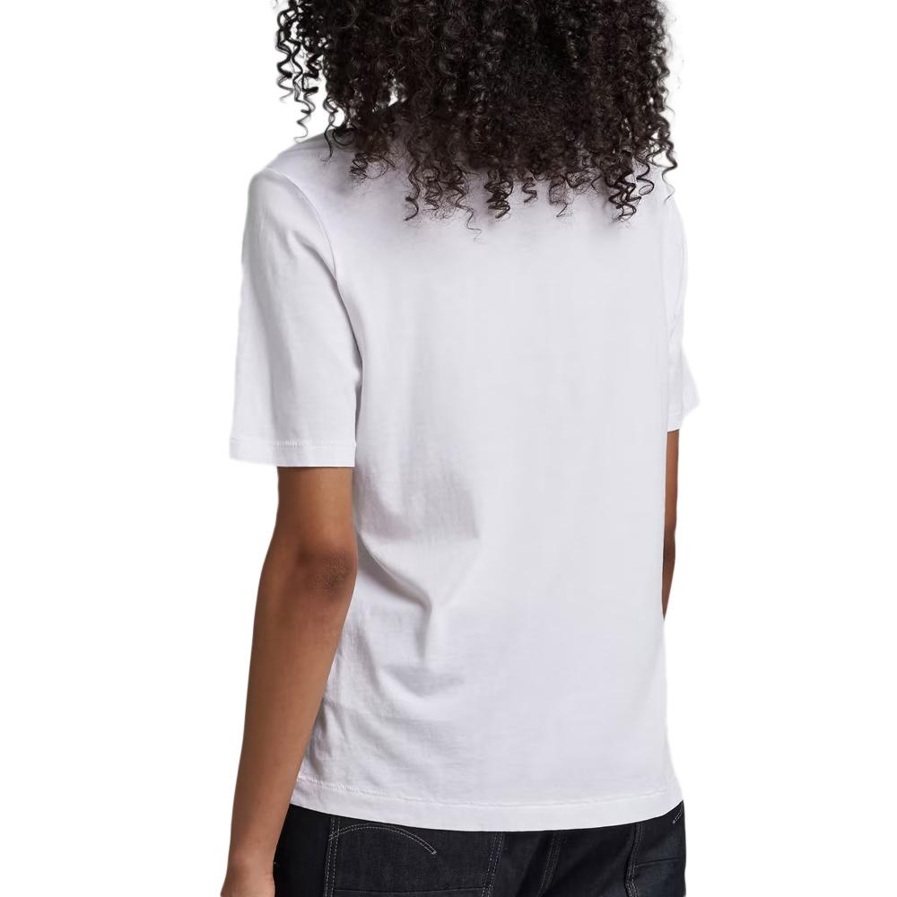 T-shirt Blanc Femme G-Star Raw Originals Label