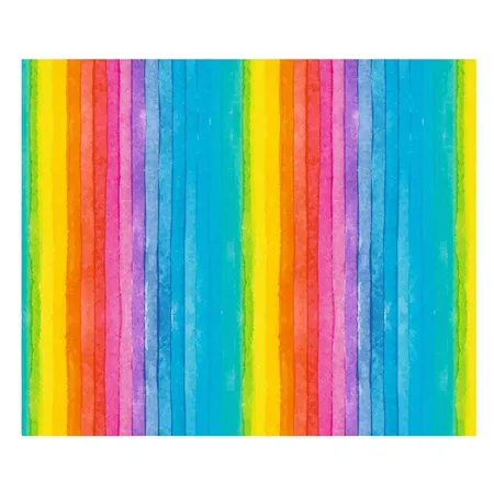 URSUS Transparentpapier Regenbogen Streifen, 5 Rollen Papier