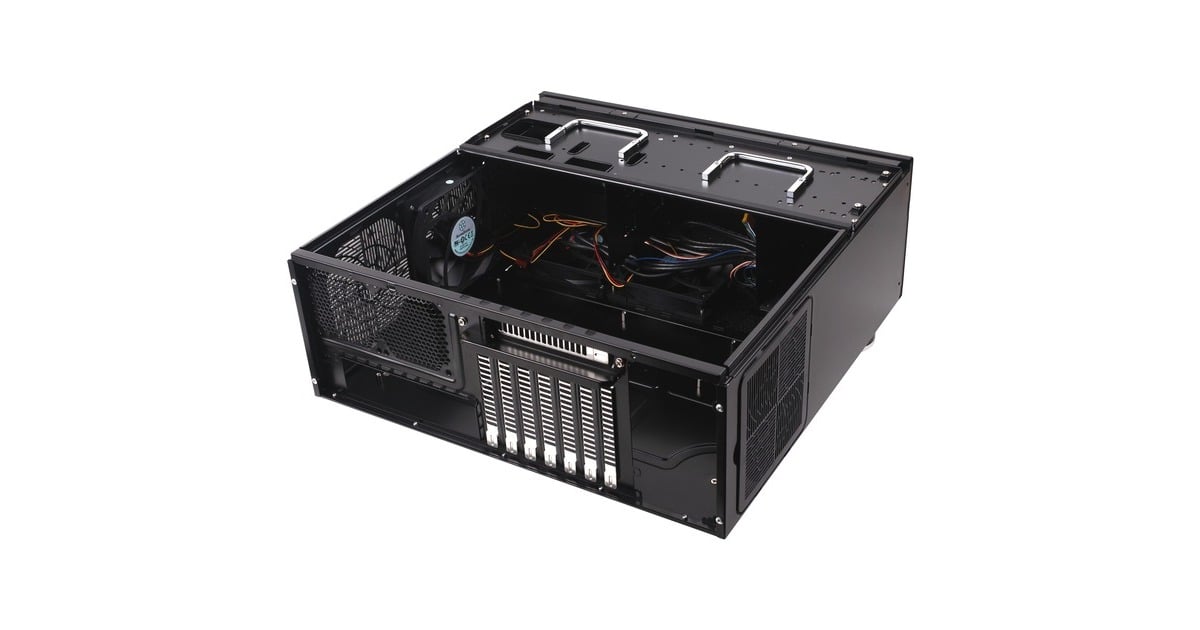 SilverStoneGrandia GD07B HTPC behuizing  (Zwart | 2x USB-A)