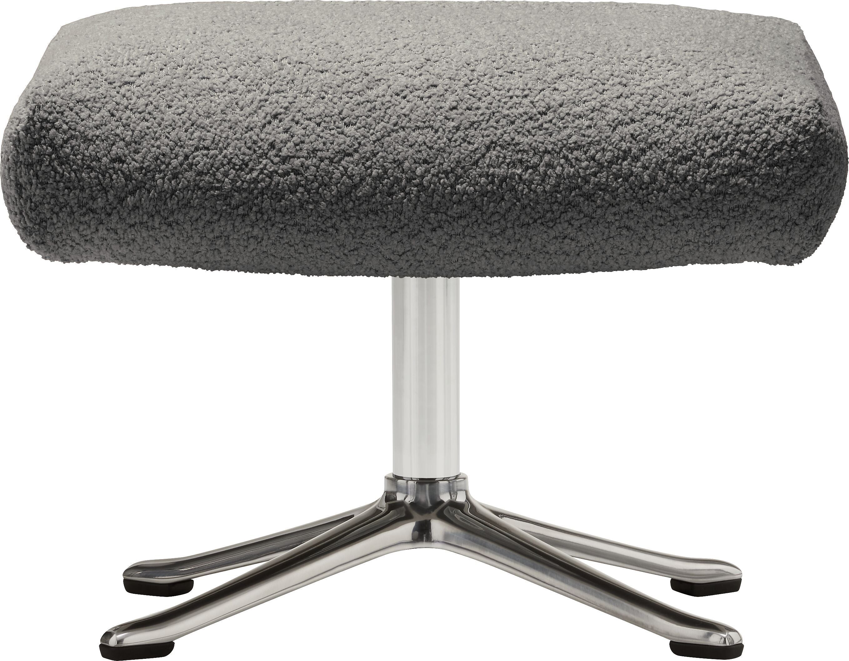 ANDRES Hocker - Grau / B: 51.0 cm x T: 48.0 cm x H: 41.0 cm