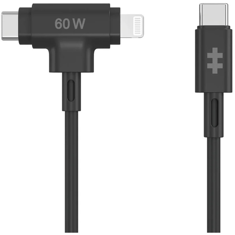 Hyper Ladekabel USB-C - USB-C/Lightning, Hybrid, 1.5 m