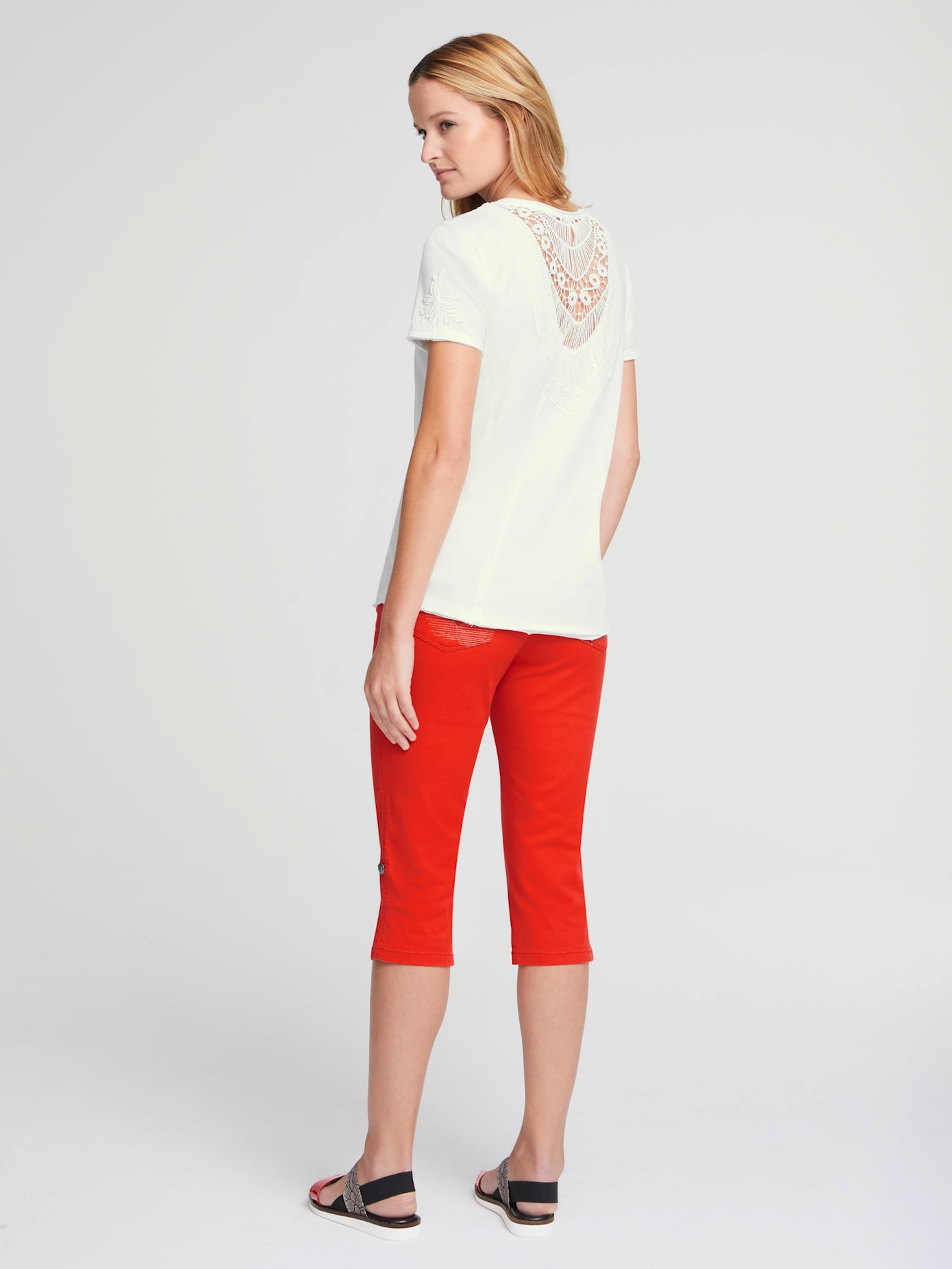 Corsaire en jean coupe skinny