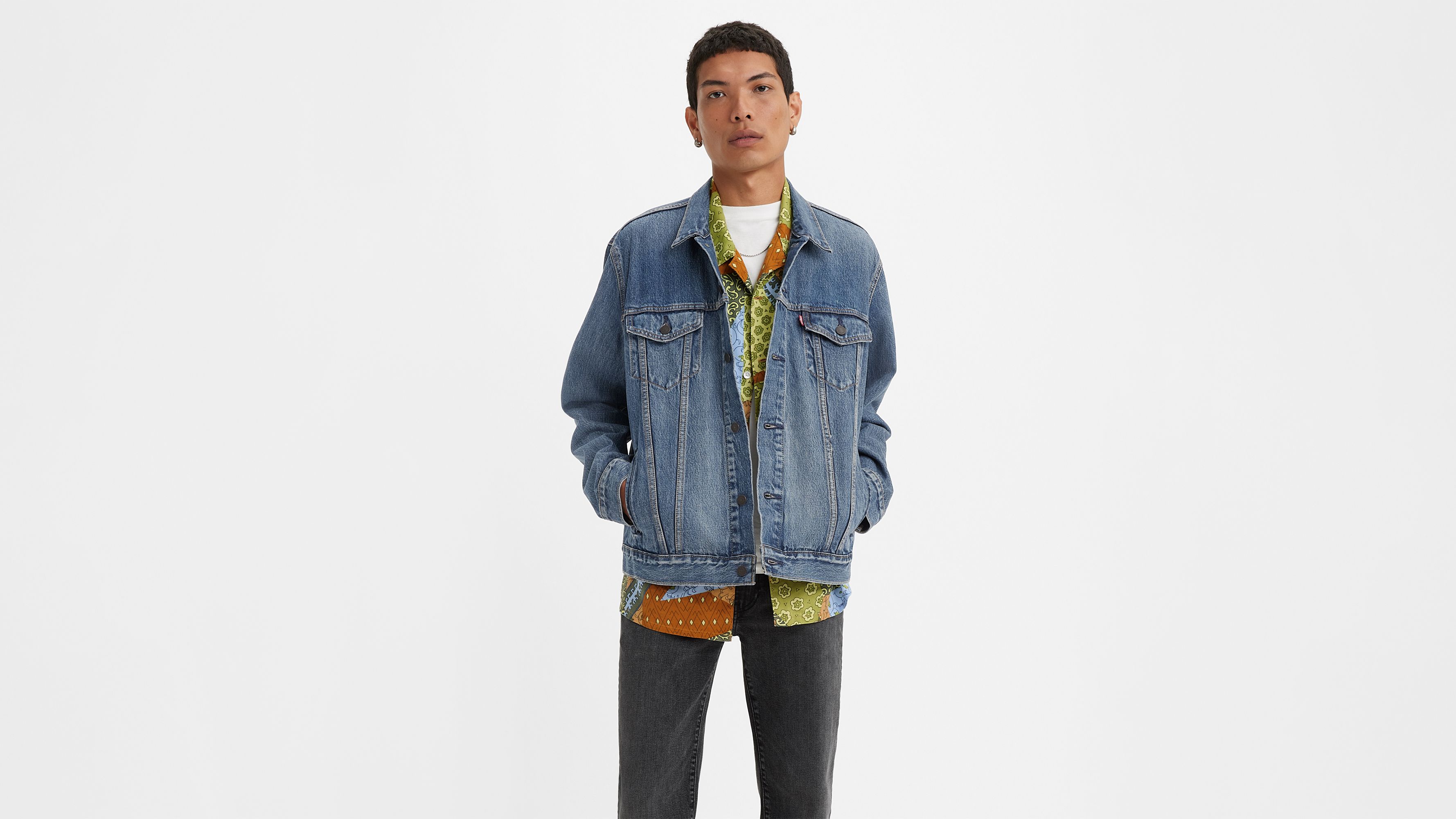 Veste Veste Trucker - Skyline - Bleu