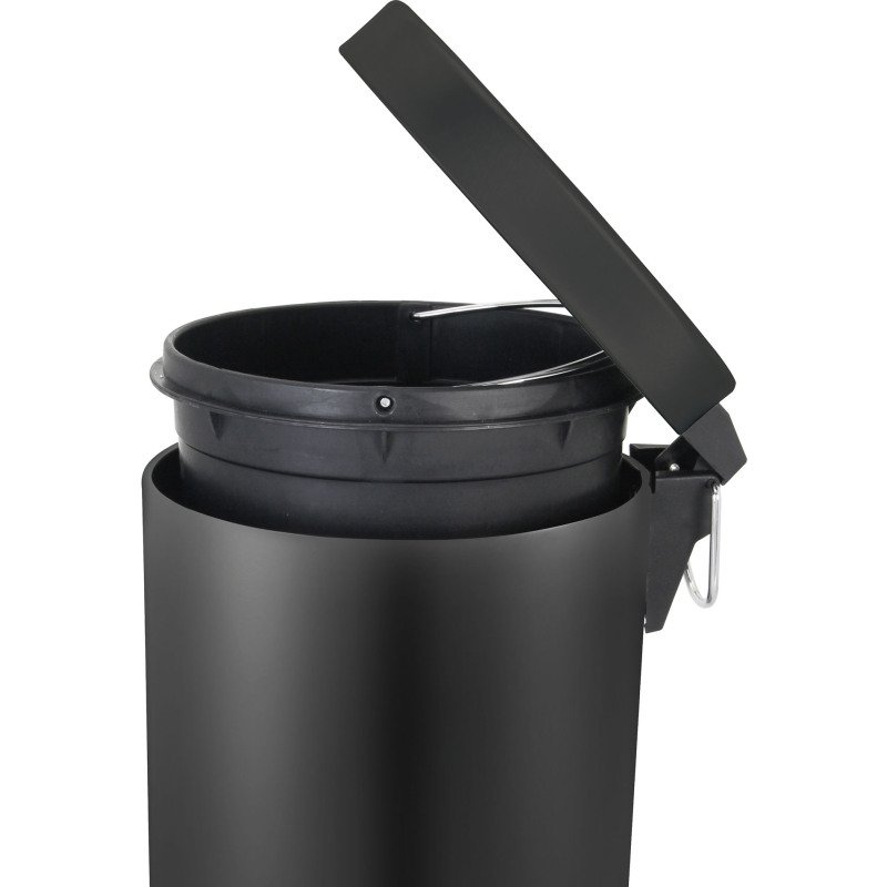 Poubelle métal à pédale ronde, 3 litres