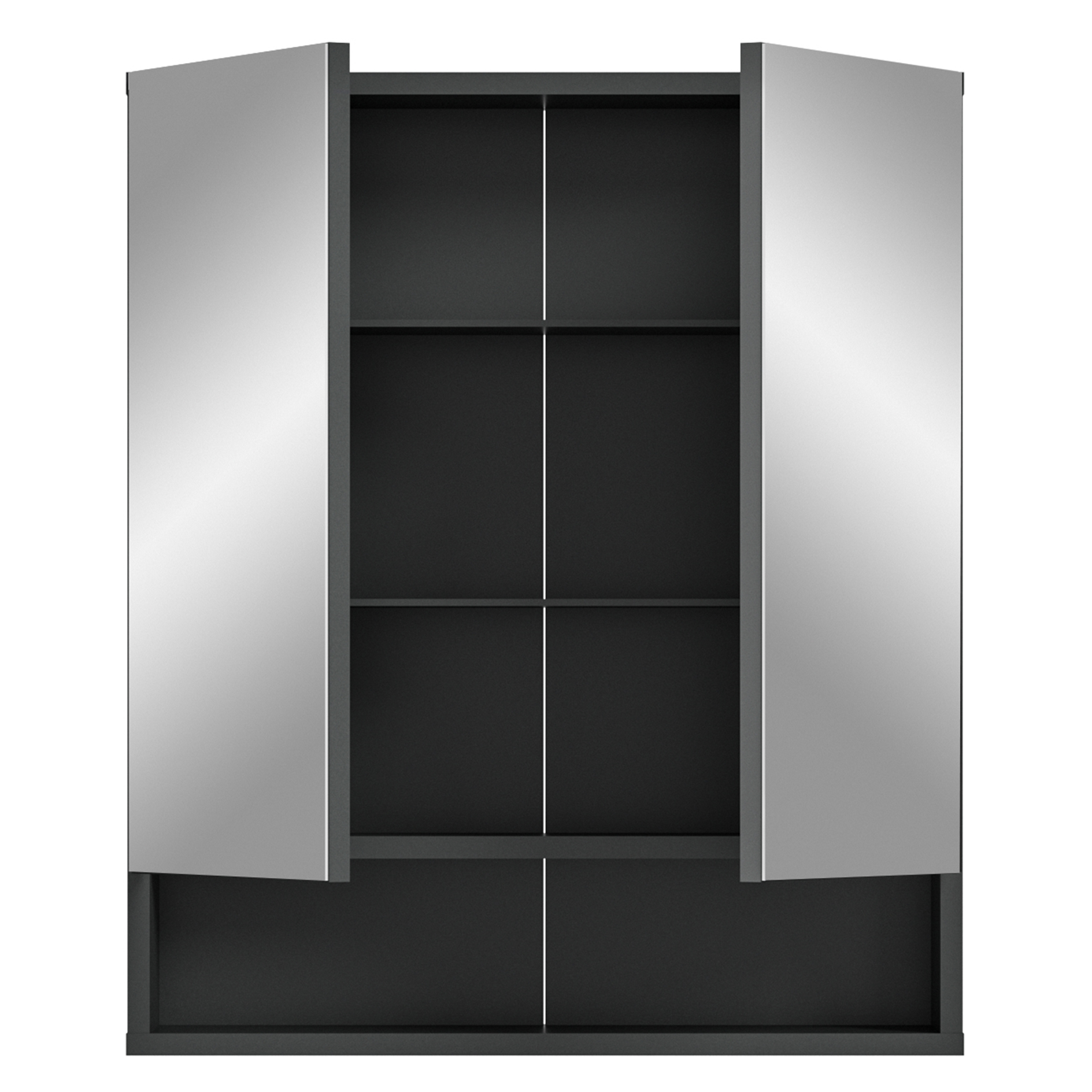 Spiegelschrank LAGO - grau - 60 cm breit