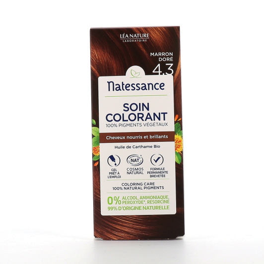 Soin colorant 100% pigments végétaux Natessance