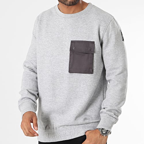 Sweat Crewneck Gris Chiné