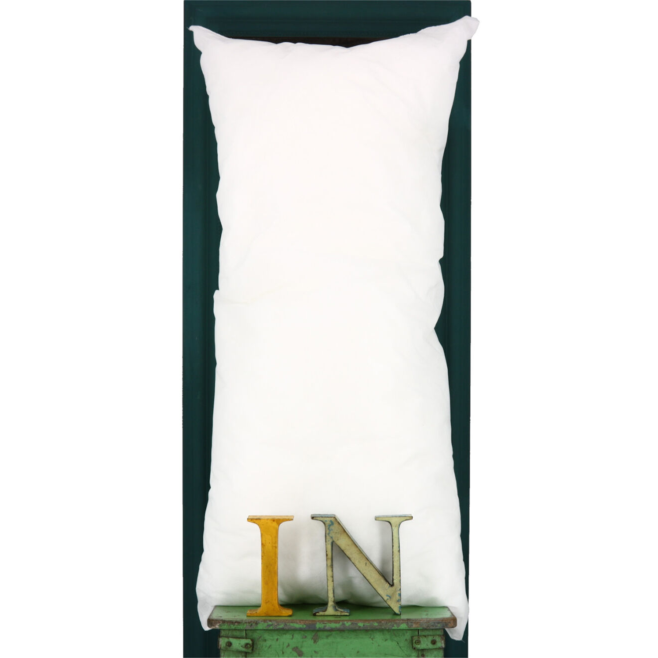 En Fil d'Indienne Intérieur de coussin blanc - 50x100 cm