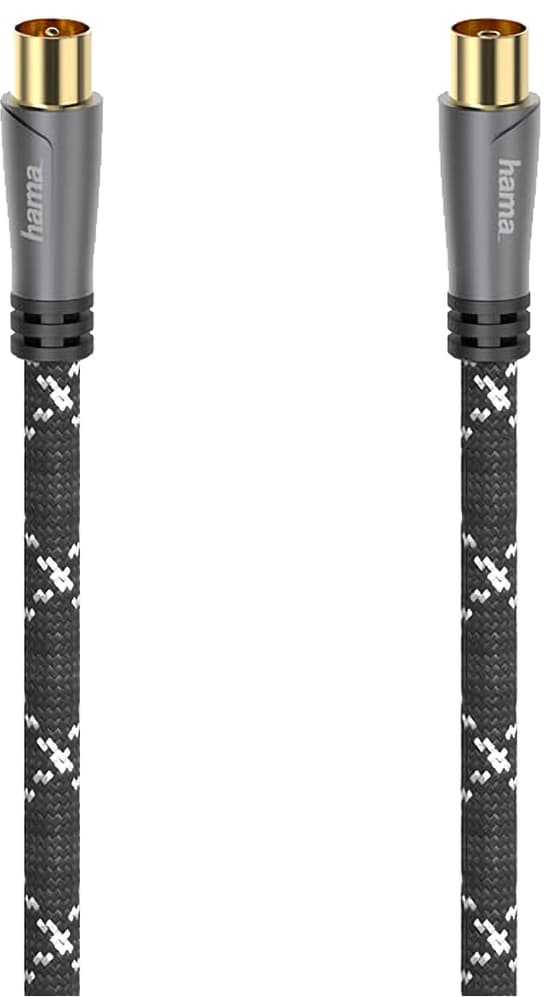 Hama 120 dB antennekabel (sort/gråt, 10 m)