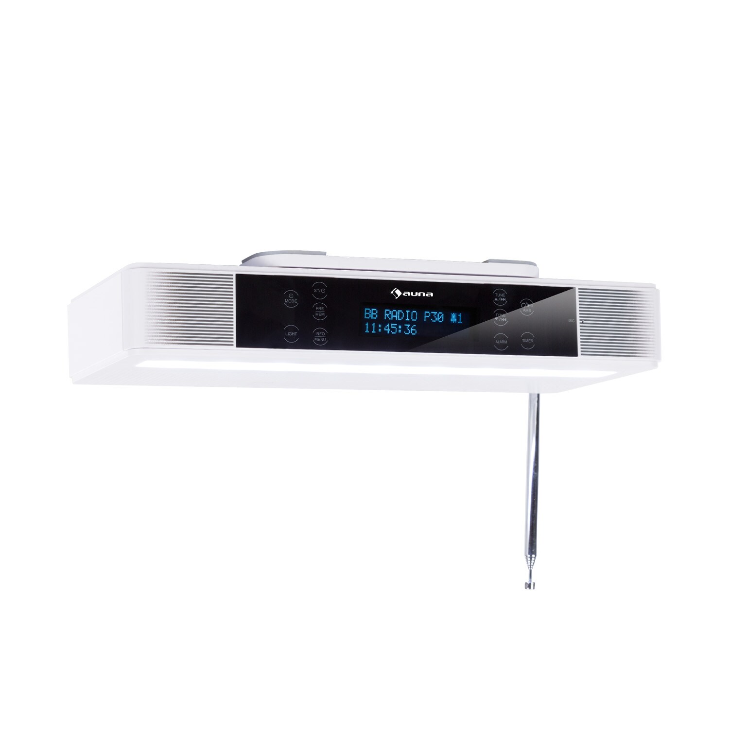 KR-140 Bluetooth Küchenradio DAB+/UKW Freisprechfunktion LED-Licht Weiß