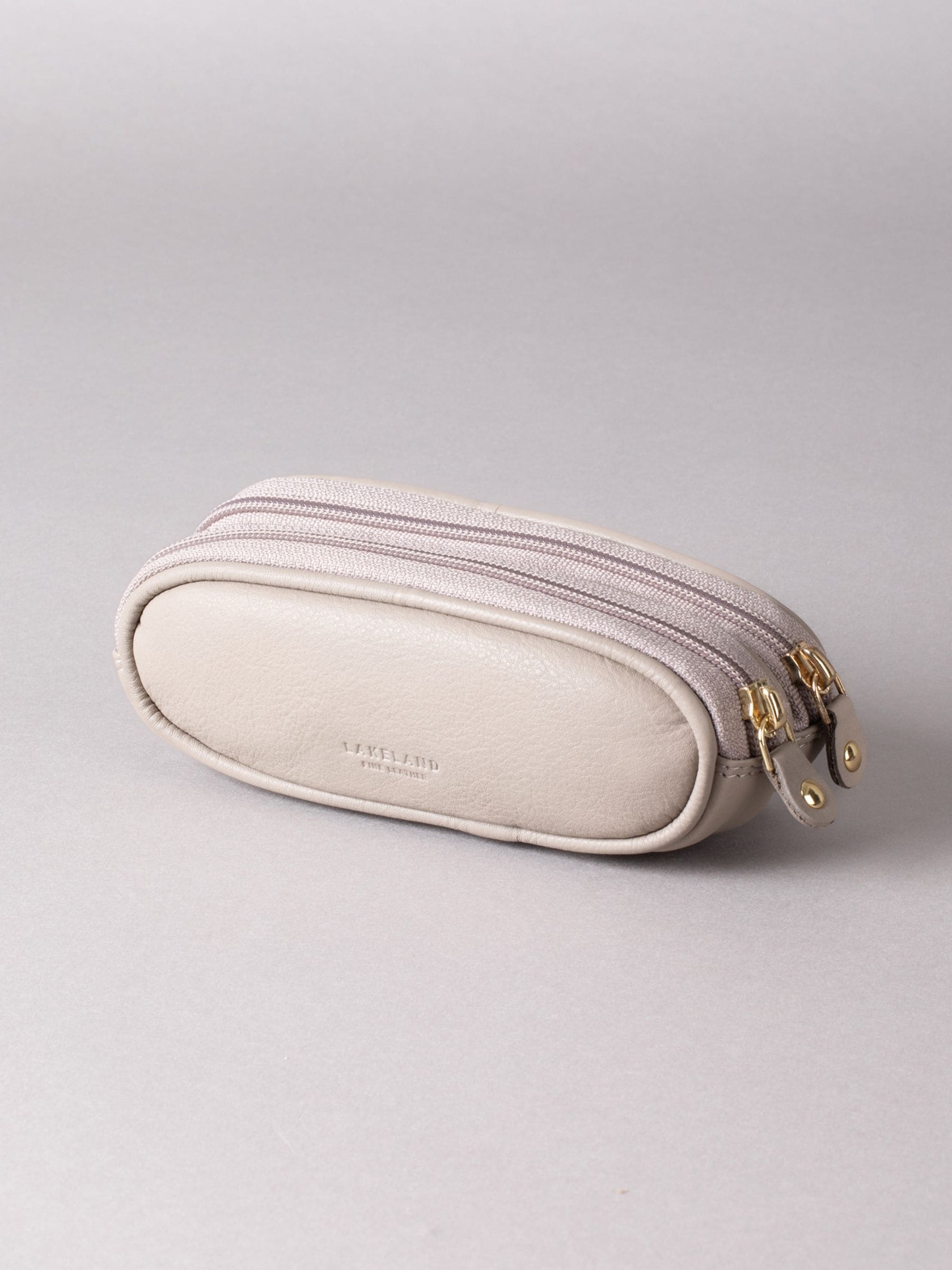 Grijs - Lakeland Leather dubbele brillenkoker
