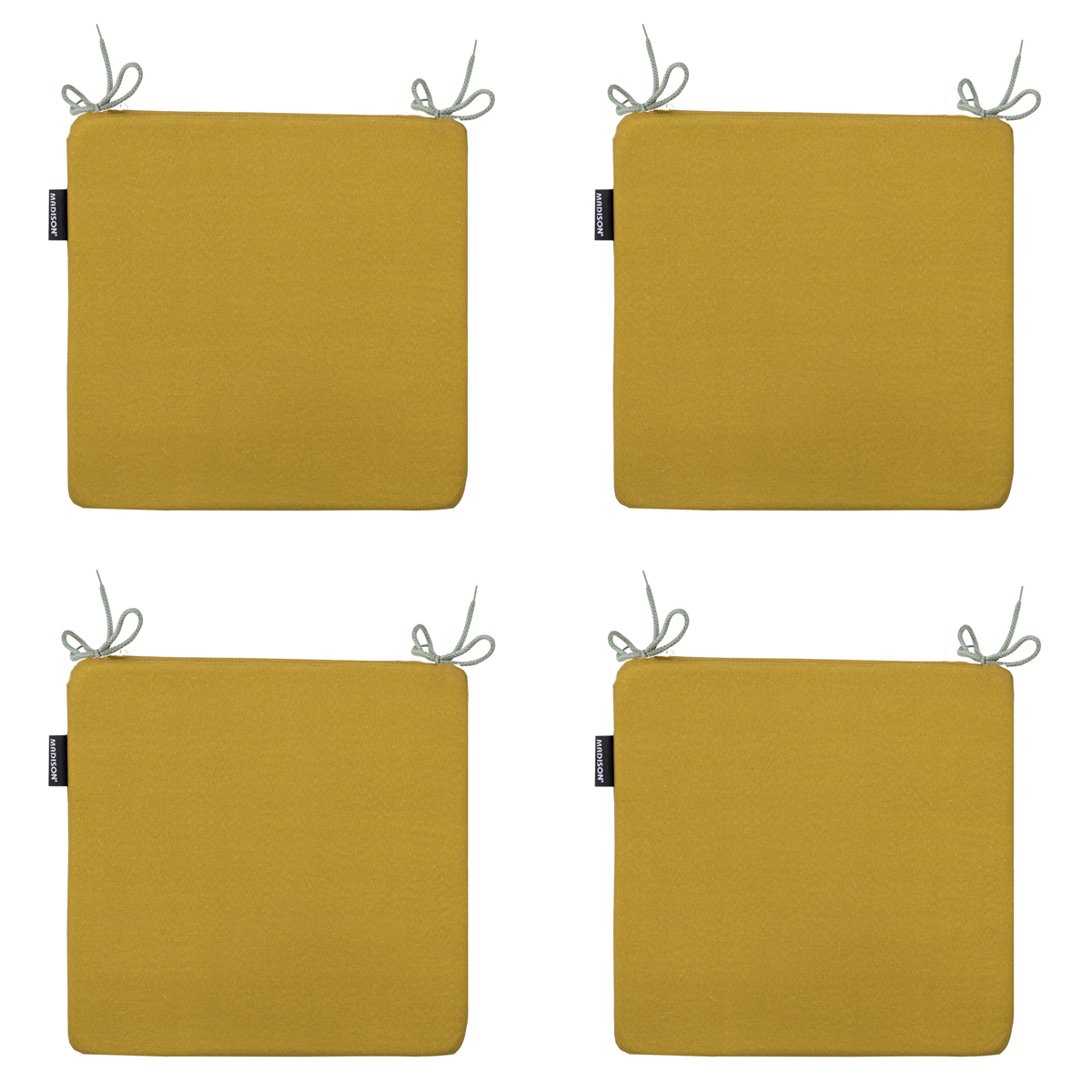 Madison Panama mustard Zitkussen - Set van 4