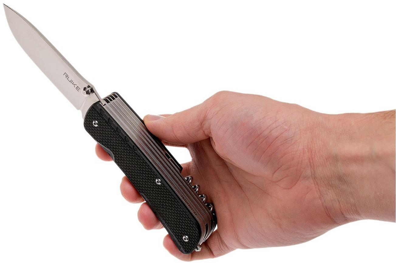 Ruike LD51-B Trekker zakmes, zwart
