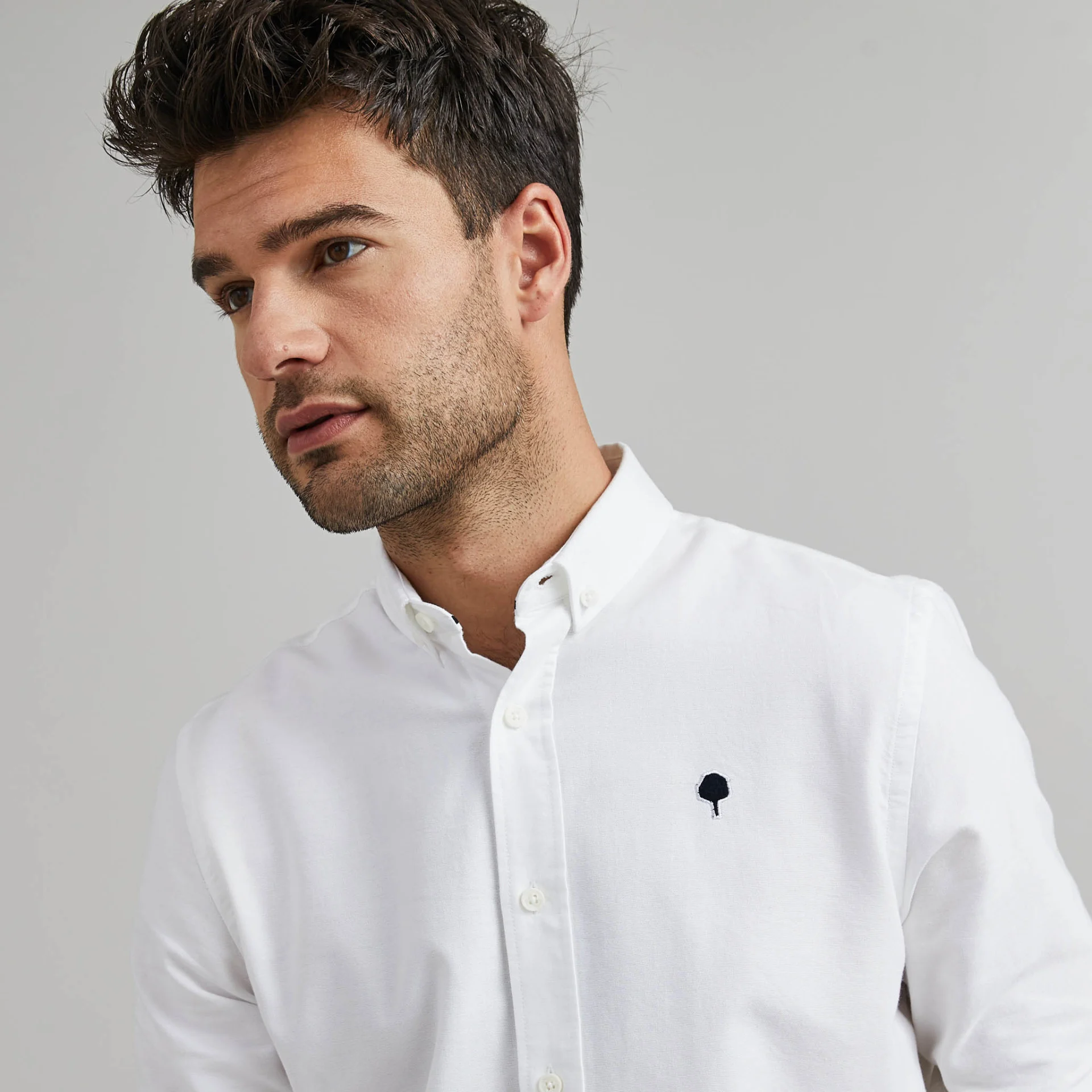Chemise classique blanche coton - modèle Ivoy
