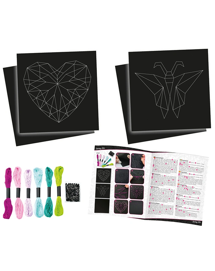 Kreativ-Set STRING ART – SCHMETTERLING & HERZ