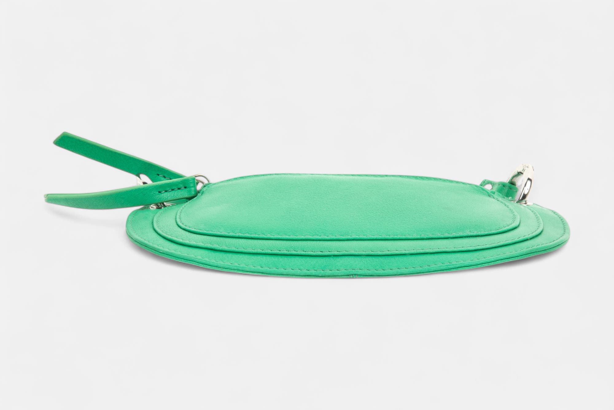 Sac bandoulière en cuir vert