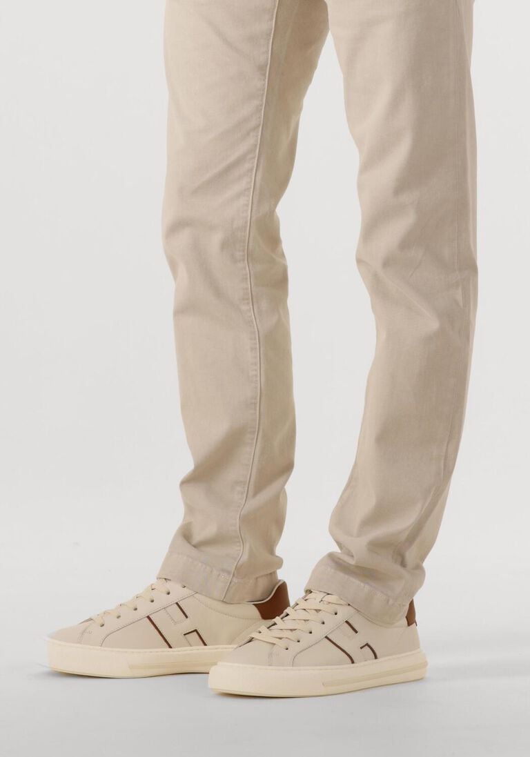 beige hogan lage sneakers h691 allacciato h