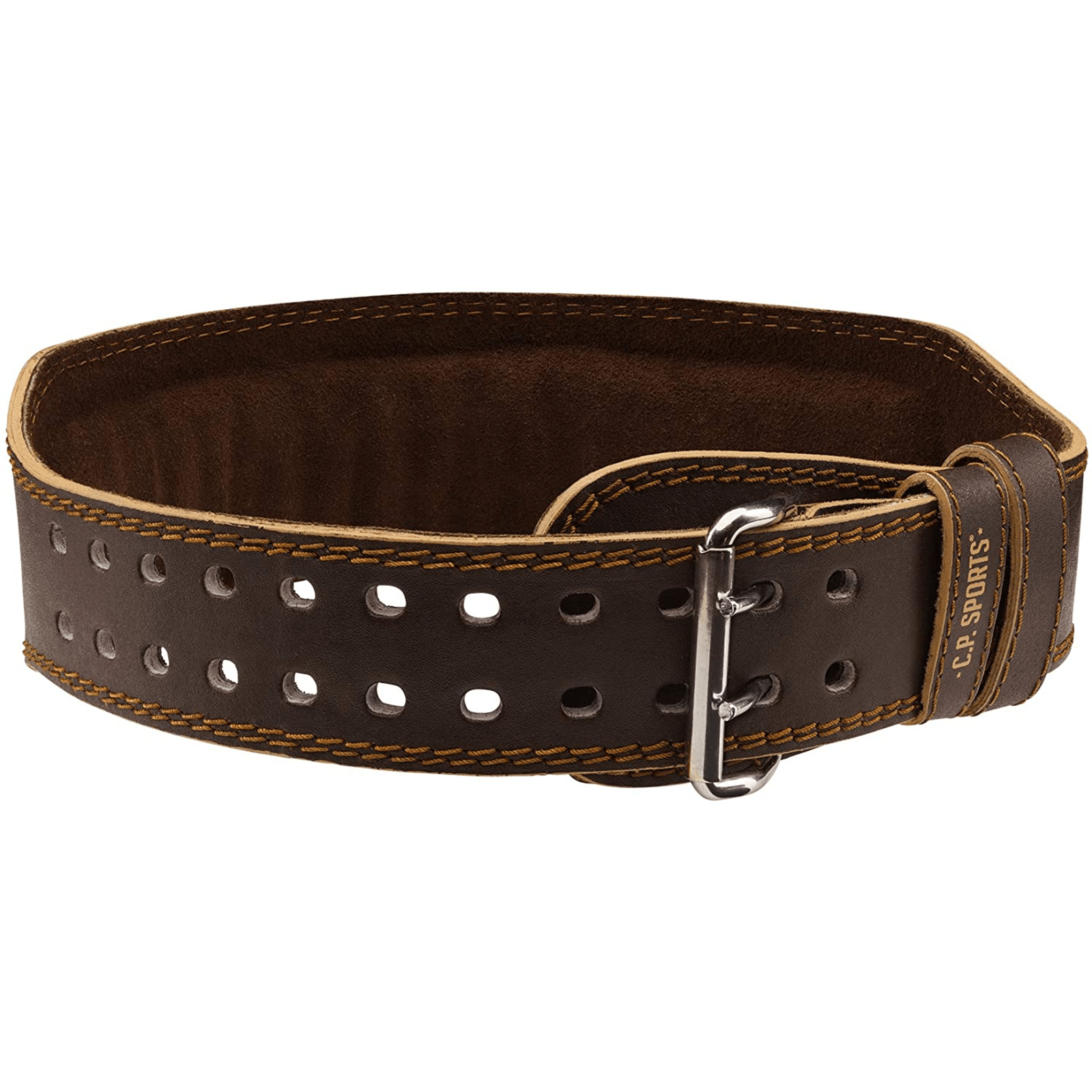 Gewichthebergürtel Leder Braun