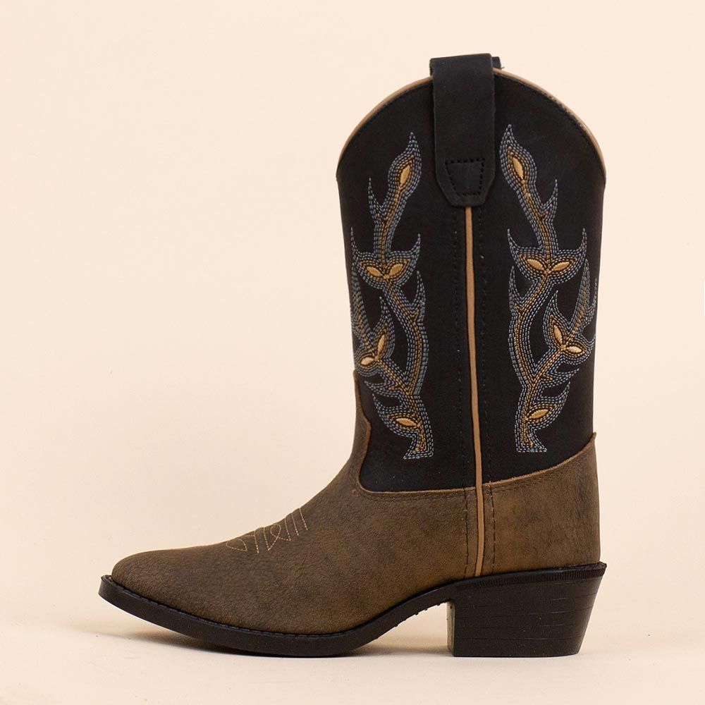 Old West 8137 cowboylaarzen meisje Zwart - Bruin
