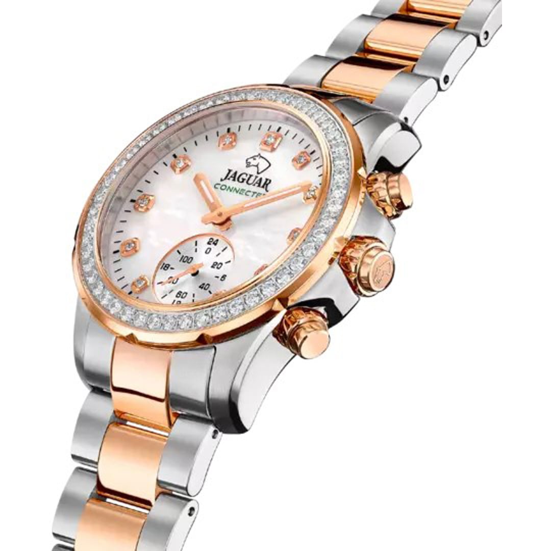 Jaguar Connected Lady Bicolor Rosé / Weiss 37mm