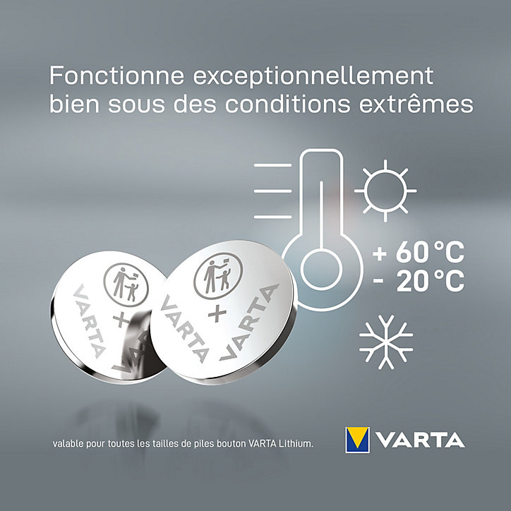 Pile au lithium CR2025 Varta, lot de 1