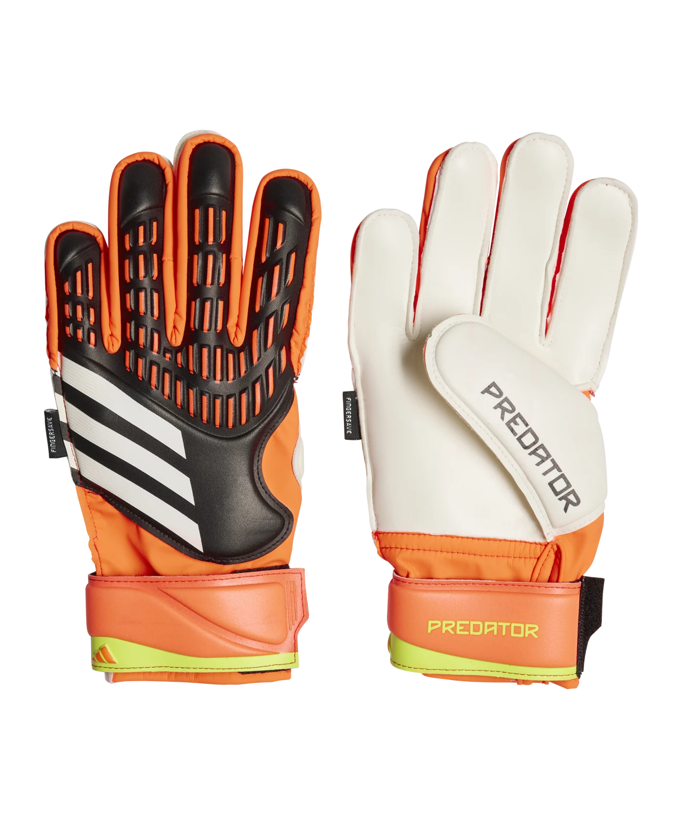 adidas Predator Match FS TW-Handschuhe Solar Energy Schwarz