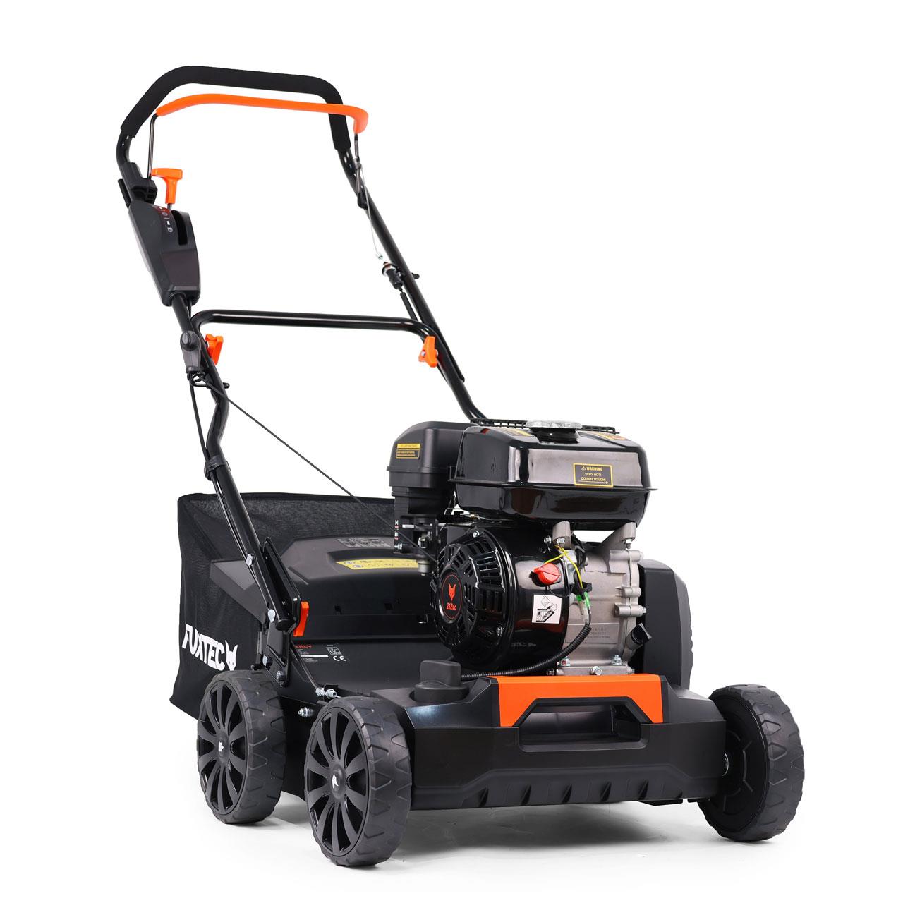 Scarificateur a gazon thermique - fx-bv240 - 212cm3 largeur 40cm sac 45l 18 lames 24 griffes