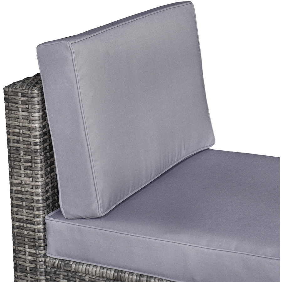 Outsunny Polyrattan Gartengarnitur als 8-teiliges Set grau
